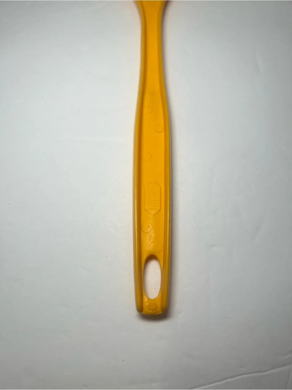 FOLEY Nylon Serving Spoon Yellow Orange Retro Kitchen Utensil 70s MCM Vintage